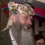 John Wamsley in cat hat