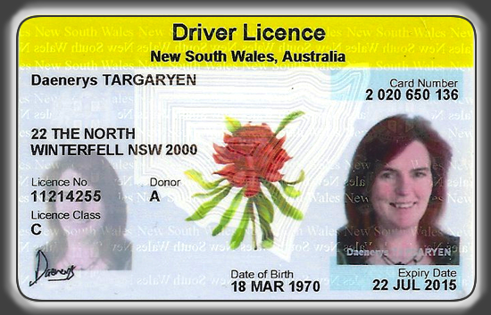 NSW Drivers Licence